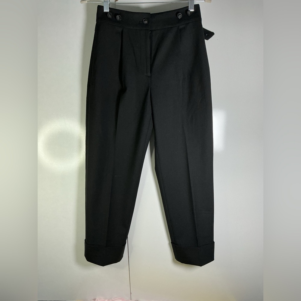 Club Monaco Classic Black Straight Leg Pants - Picture 2 of 9